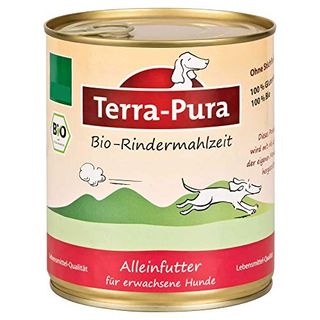 Terra Pura Bio Hundefutter Rindermahlzeit 800 g Glutenfrei
