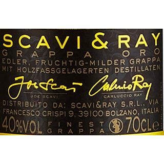 Scavi & Ray Oro Grappa