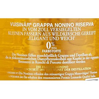 Nonino Grappa Vuisinâr Riserva 2 Years Wildkirschenholzfaß gereift