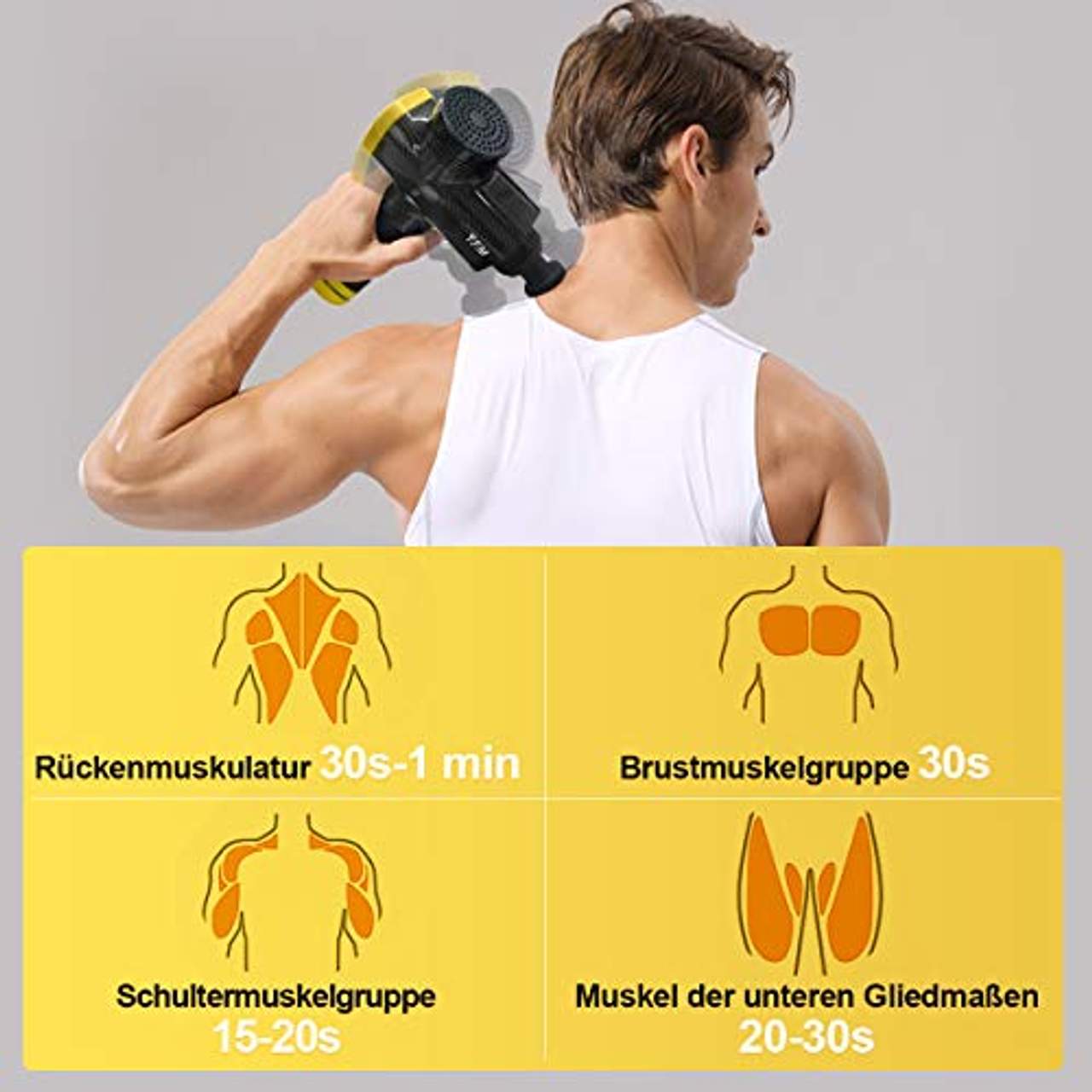 Y.F.M Massagepistole für Nacken Schulter Rücken 