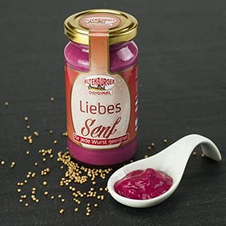 Altenburger Original Liebessenf mittelscharfer Senf in pink 200ml im Glas