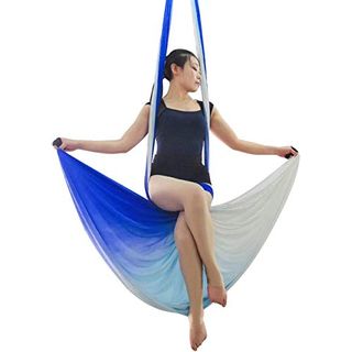 WDMSN Aerial Yoga Hammock Tuch Hängematte Silk Set in Sport & Freizeit