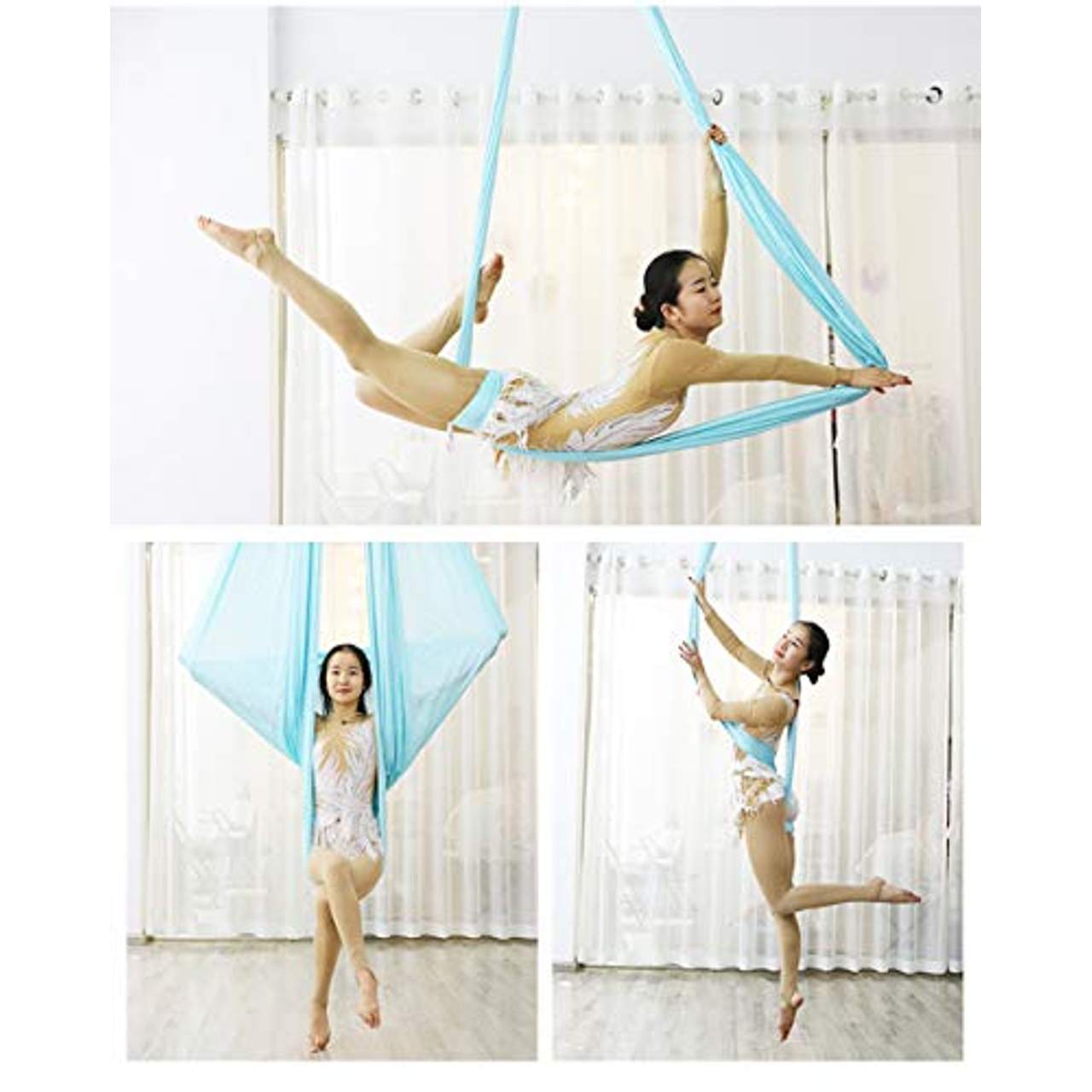 LASERIPLF Aerial Yoga Silks Hängematte Yoga Swing Kit