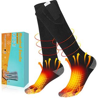 Elektrisch beheizte Socken Stiefel Fußwärmer Winter 3.7V USB Akku Socke 