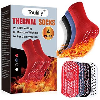 Toulifly Beheizbare Socken Turmalin Socken