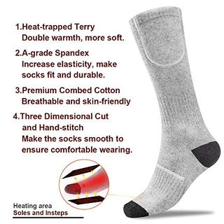 XBUTY Beheizte Socken für Damen und Herren