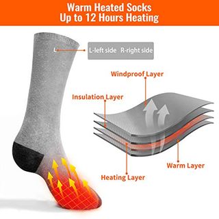 ISOPHO Beheizbare Socken für Herren Damen