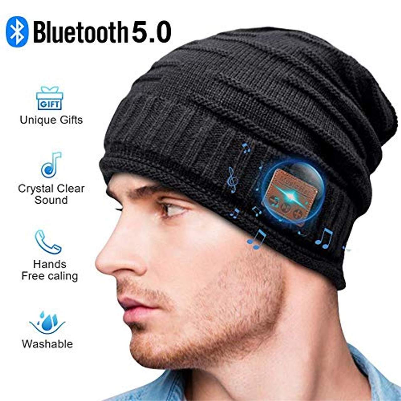 CHEERFUN Geschenke für Männer Frauen Bluetooth Mütze