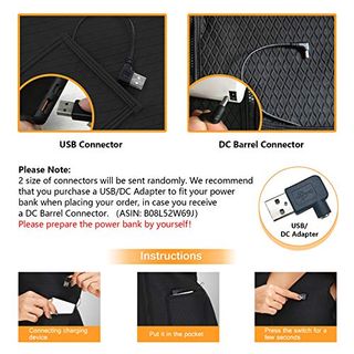 Slimerence Damen Elektrische Beheizte Weste USB-Lade Erhitzt 5 Infrarot-Heizelemente