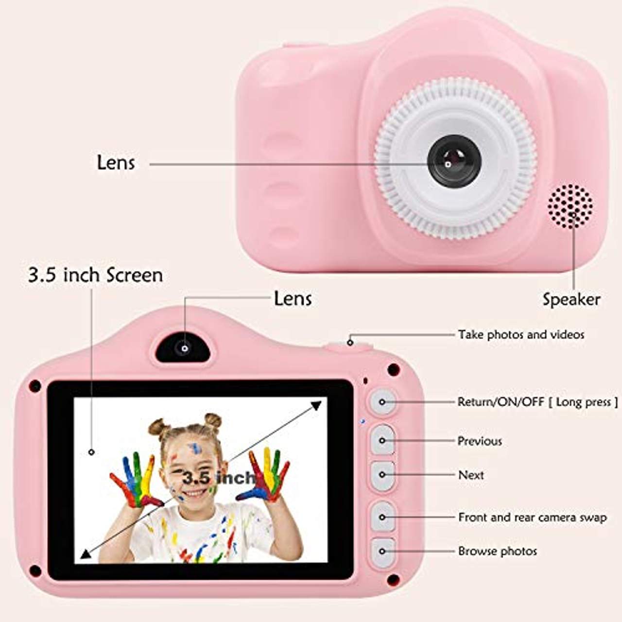 YUNKE Kinderkamera Kamera für Kinder