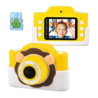 Tyhbelle WiFi Kinderkamera mit Cartoon-Schutzhülle 24 Megapixel HD