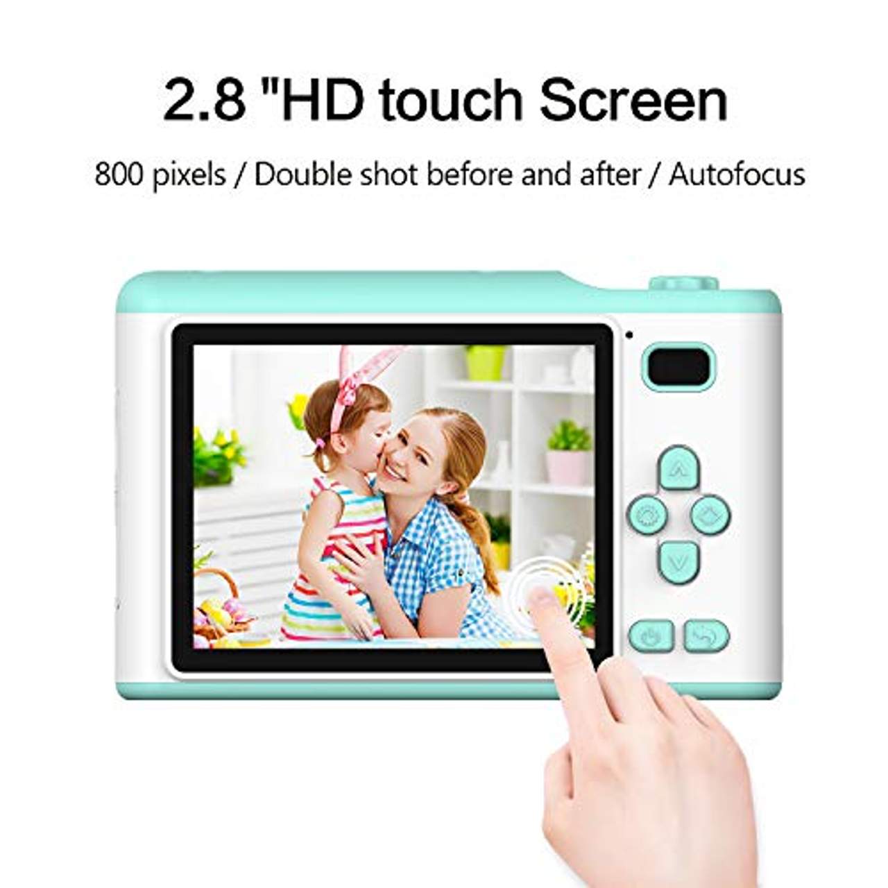 BJLBOJEY Kinderkamera BJLBOJEY 1080P HD Selfie Kamera 2.8 Inch HD Touchscreen 