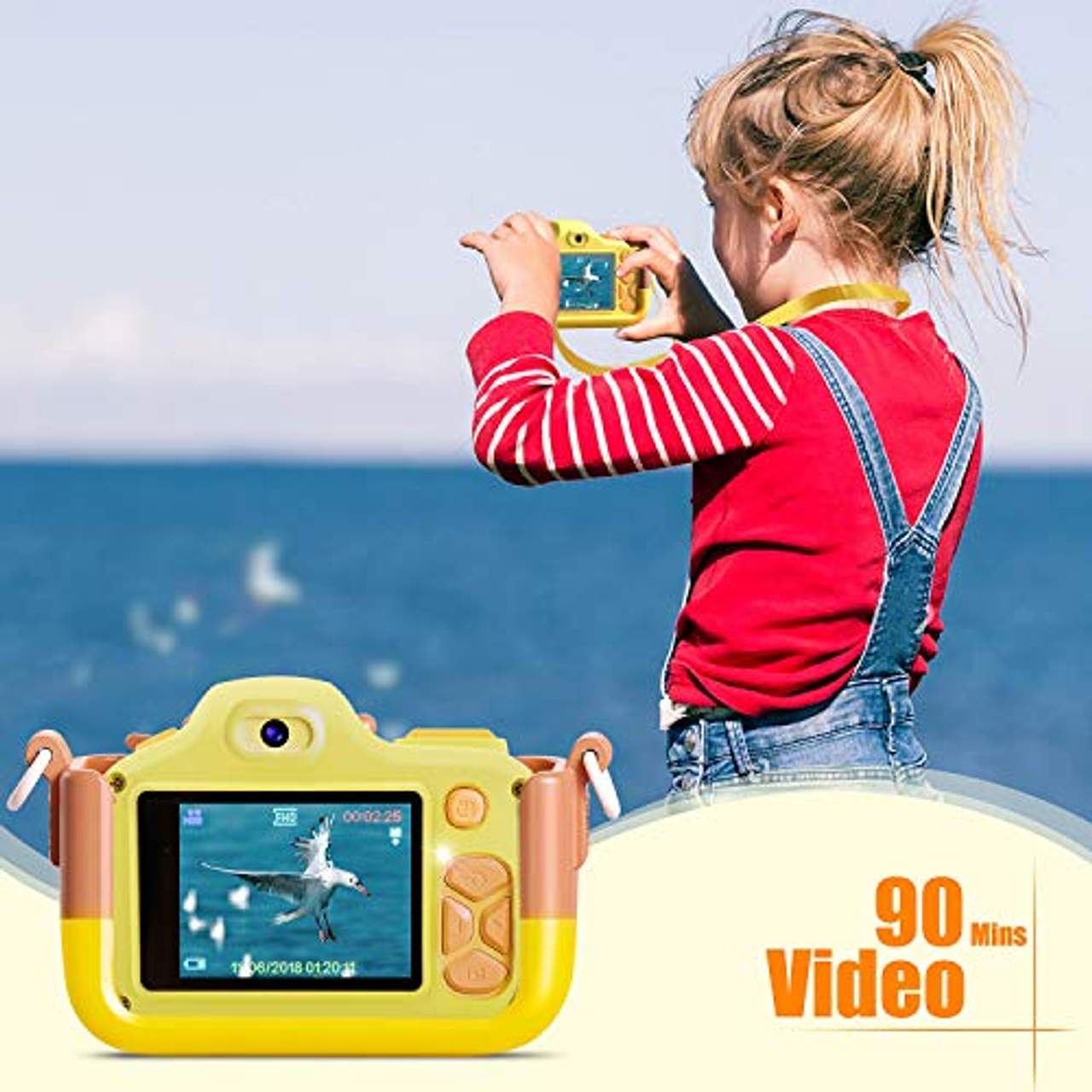 Kriogor Kinder Kamera Digital Fotokamera Selfie und Videokamera
