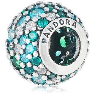 Pandora Damen-Bead Pavè-Kugel Meeresmosaik 925 Silber Zirkonia