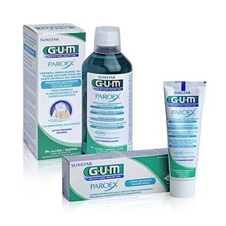 Gum Paroex Zahnpasta Mundspülung 0,06% CHX Pflegeset