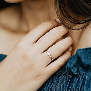 Verlobungsring Vorsteckring Platin Ring Diamant 950