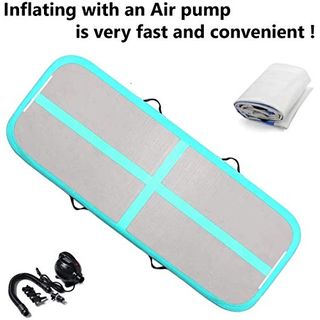 Air Track Aufblasbare Gymnastikmatte Trainingsmatte Inflatable mit Elektro Pump 