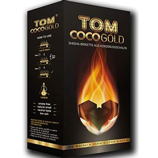 Tom Coco Gold 1KG Premium Kokosnuss Naturkohle