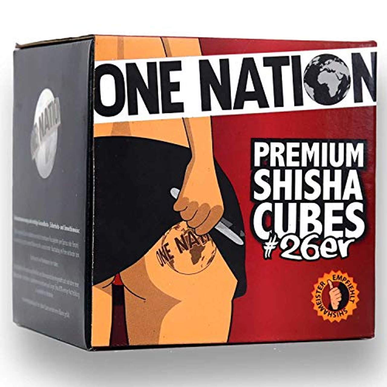ONE Nation 4 KG Shisha Kohle Naturkohle aus 100% Kokosnuss