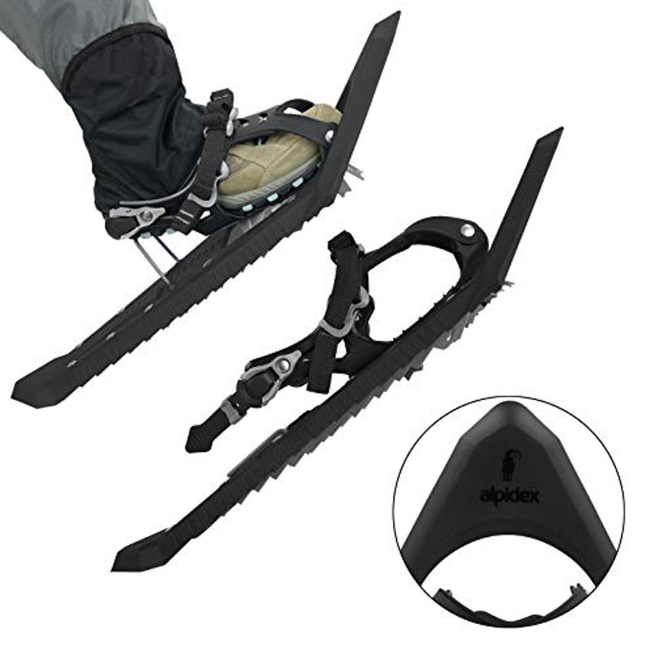 ALPIDEX Schneeschuhe Steighilfe Tragetasche Schuhgröße 38 bis 45 Optional