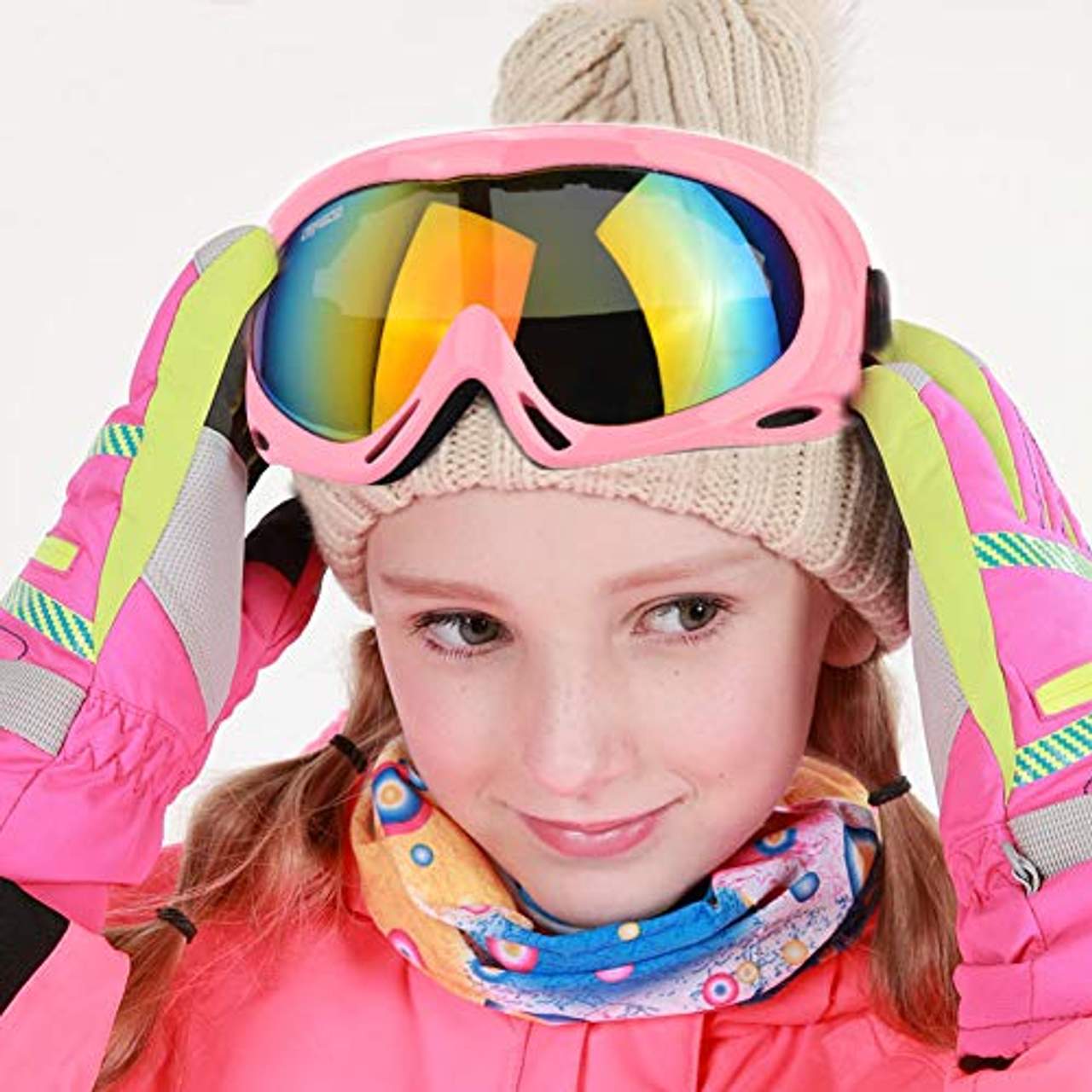Fengzio Skibrille Kinder Snowboardbrille Winddicht Ski Schutzbrille