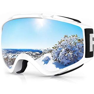 Skibrille Snowboard Brille Rahmenlos OTG UV400 Magnetwechselsystem Brillenträger 
