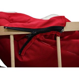 Skyline Holzschlitten für Kinder mit Rückenlehne Rodelschlitten Davoser Schlitten