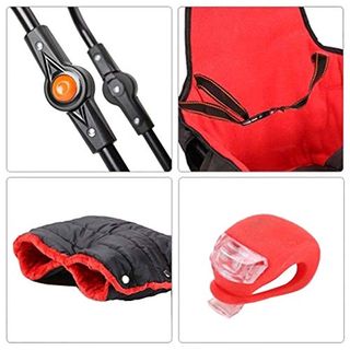 Premium Plus Line Kinderschlitten 3in1 für Schnee Warm Schlafsack HUB Kabine Baby Schutz vor Schnee Regen und Kälte mit Sitzlehne Stahlkufen Seil Handhandschuh Rollen 