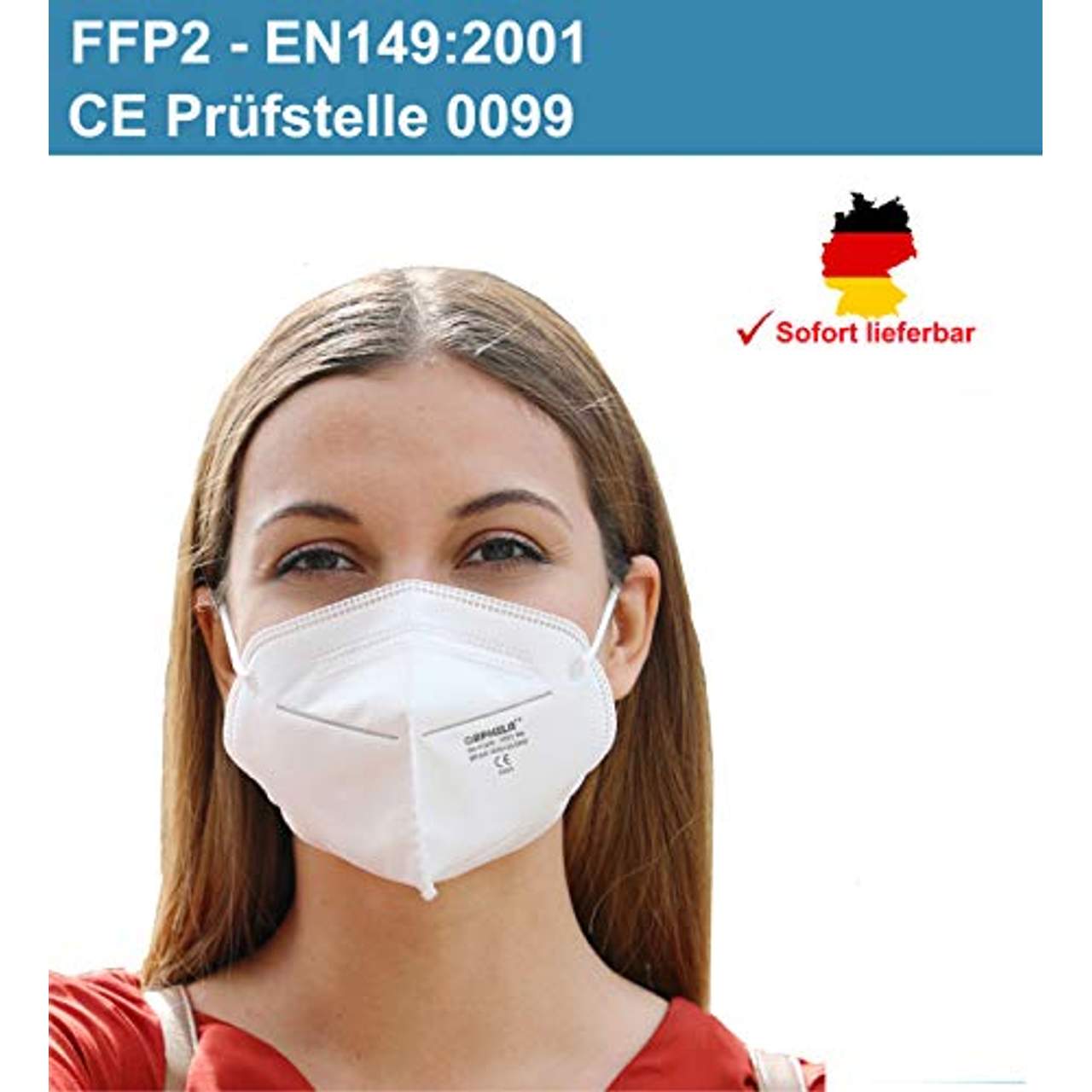 50x Zertifizierte FFP2 Maske  