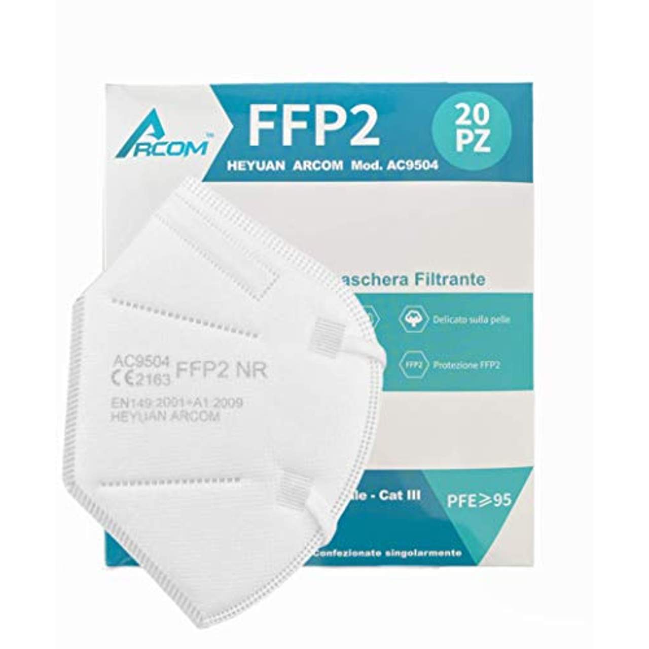 20x Arcom Masken FFP2 CE-zertifiziert