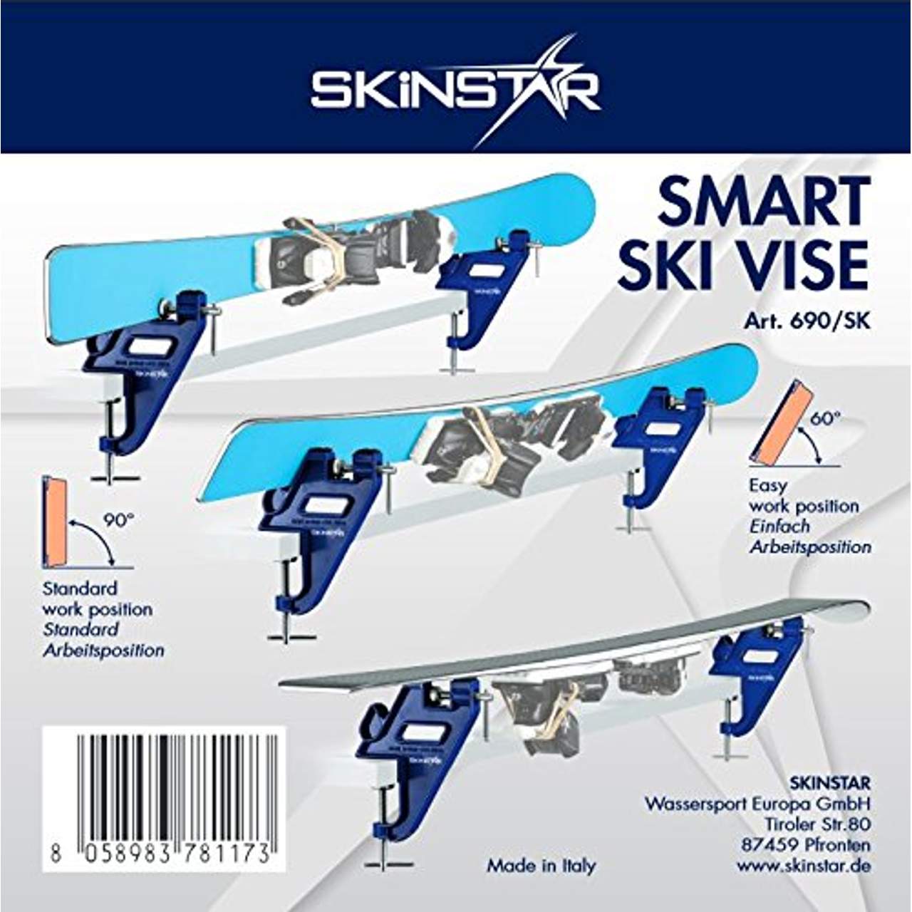 SkinStar Smart Ski Vise Skispanner Ski Vise