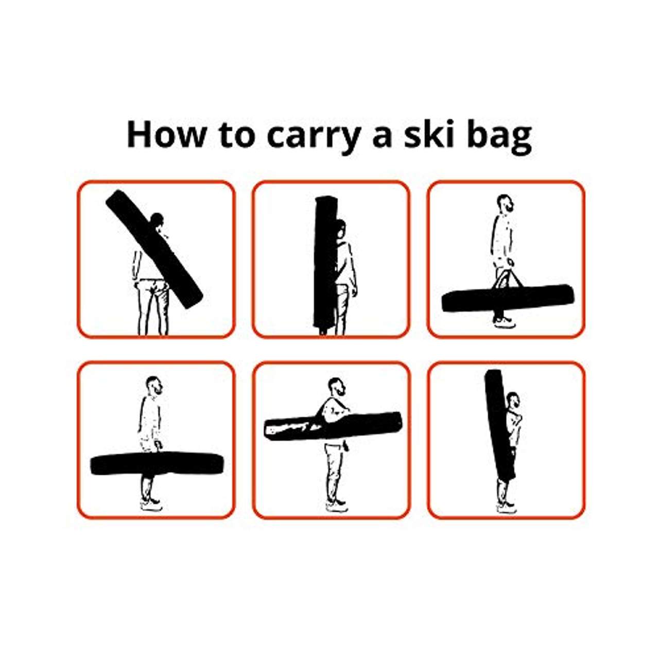 SnowSport Double Ski Bag Skitasche Skisack Prestige