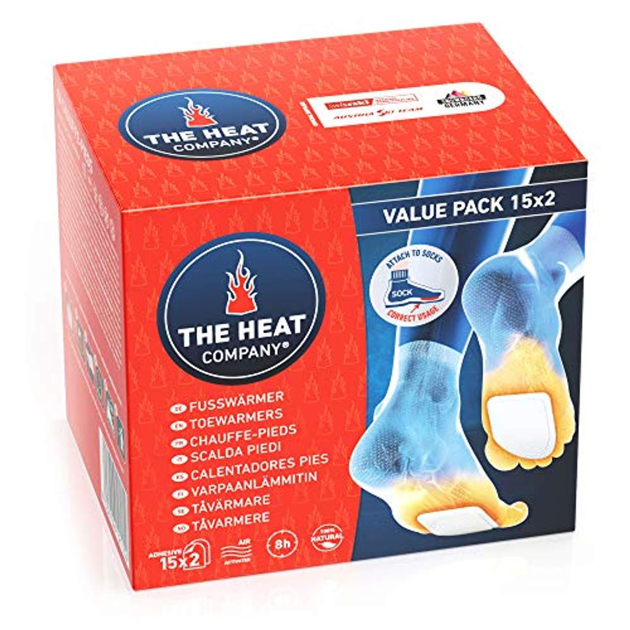 Wärmer Aktivkohlewärmer Fußwärmer Füße Zehen 10 Paar Thermopaxx Zehenwärmer 6h 