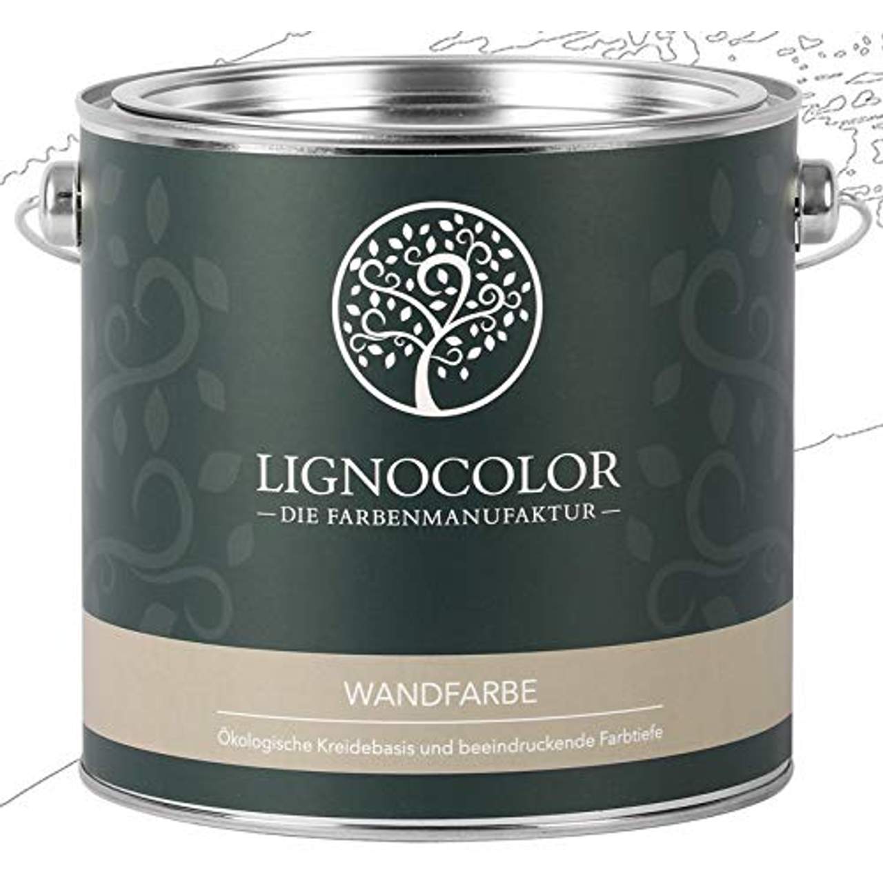 Lignocolor Wandfarbe Innenfarbe Deckenfarbe Kreidefarbe edelmatt