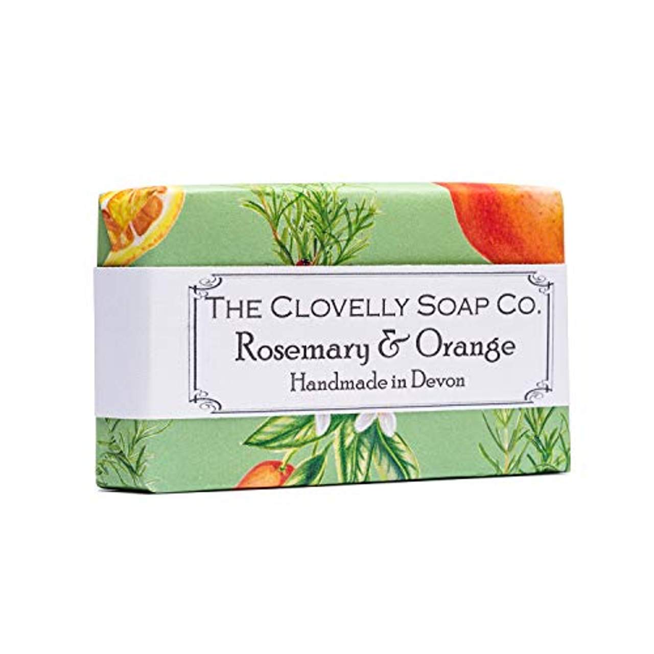 Clovelly Soap Co Natürliche handgemachte Peelingseife Rosmarin & Orange