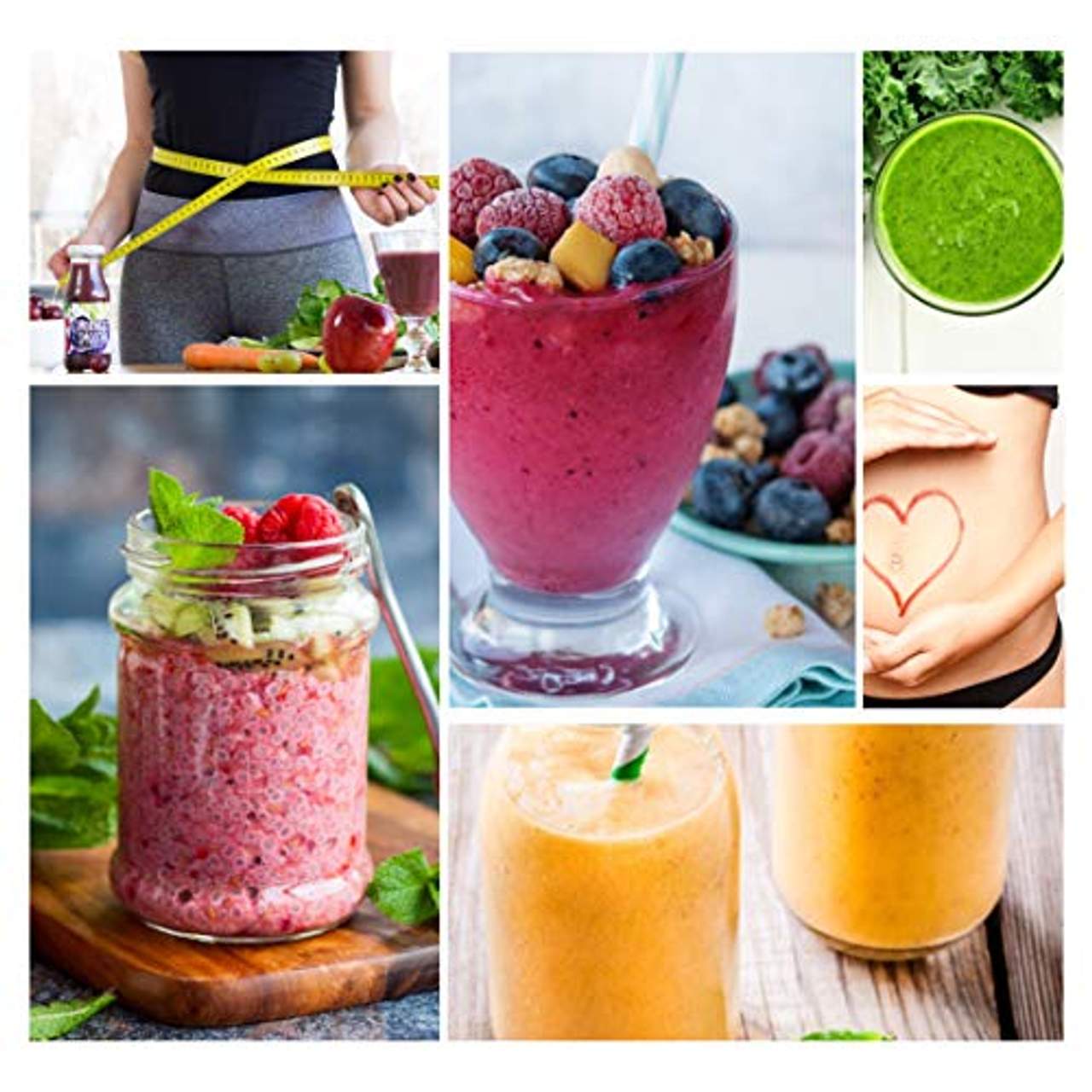 Superfood Smoothie Pulver Mix und Toppings