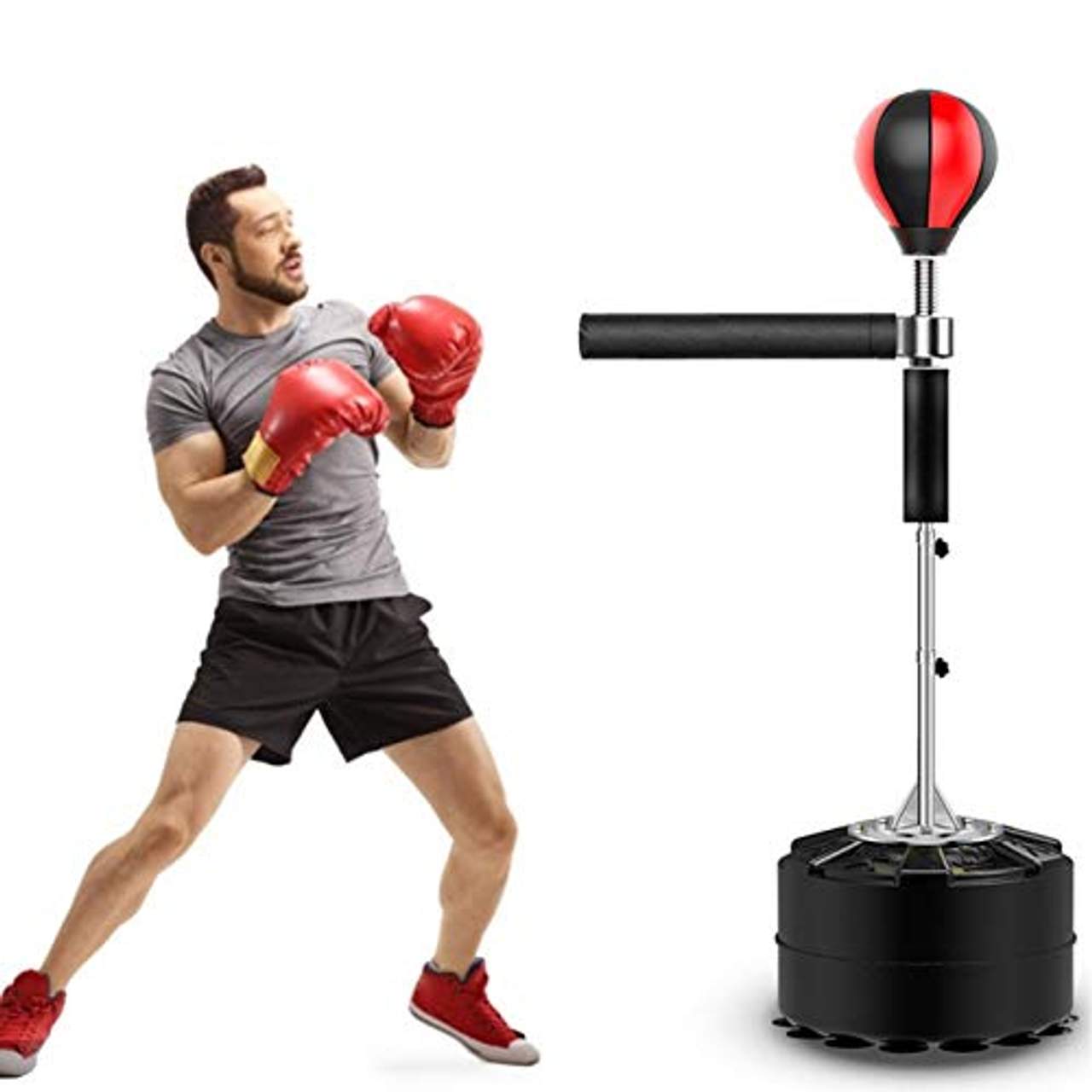 Boxball-Reaktionsziel Rotierendes Vertikales Stick-Ziel Punchingball Set