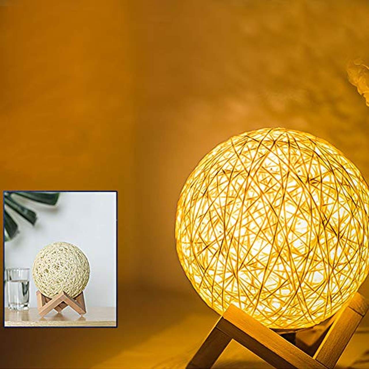 Rrzshop Modern Deko Lampe Nachttischlampe LED Nachtlicht