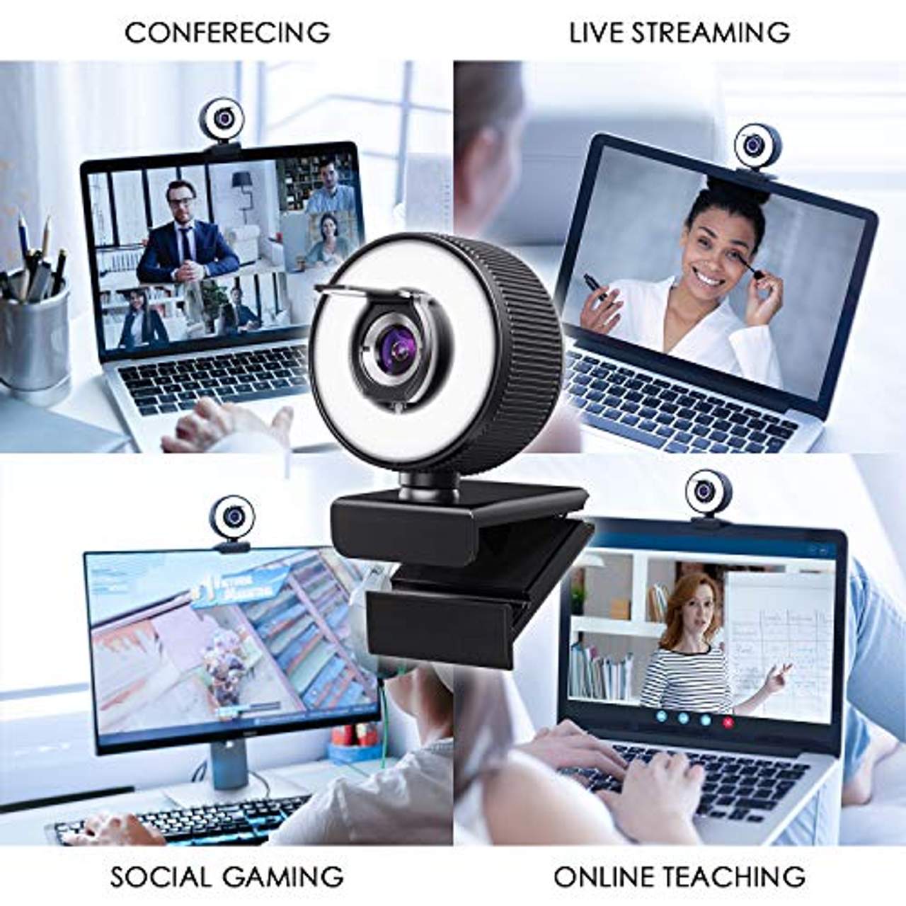 XIAOCAI 2K HD Streaming-Webcam