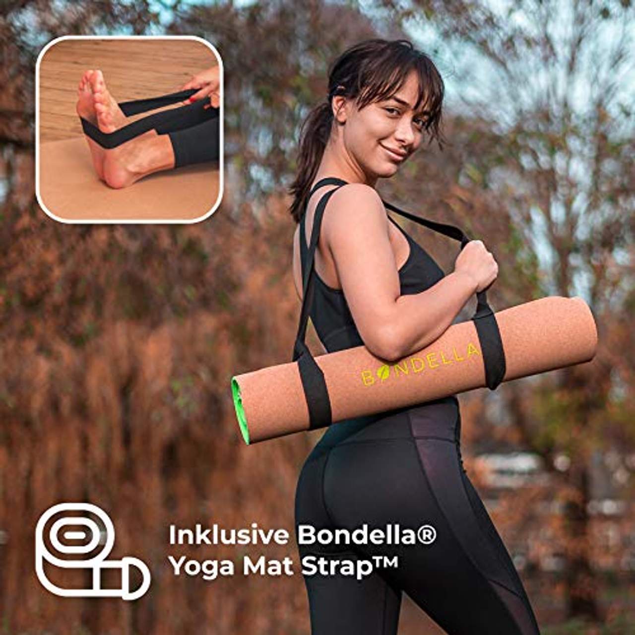 Bondella Ahimsa Kork Yoga Matte
