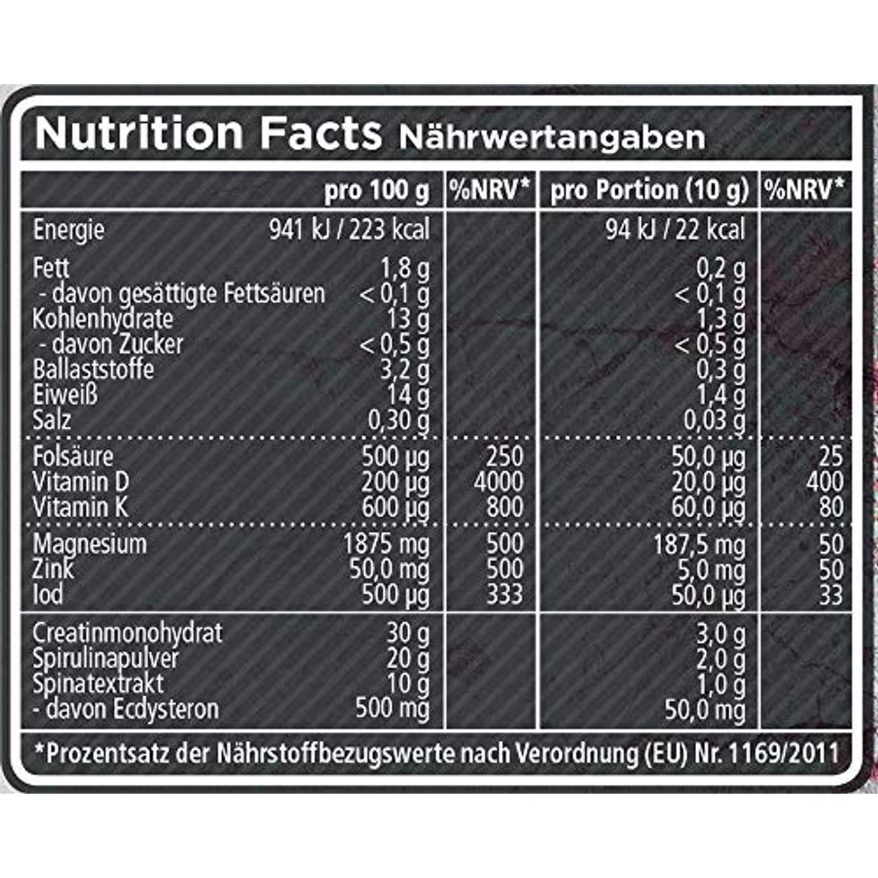 Rocka Nutrition Strong Kreatin Vitamin K2+D3 Magnesium und Zink speziell