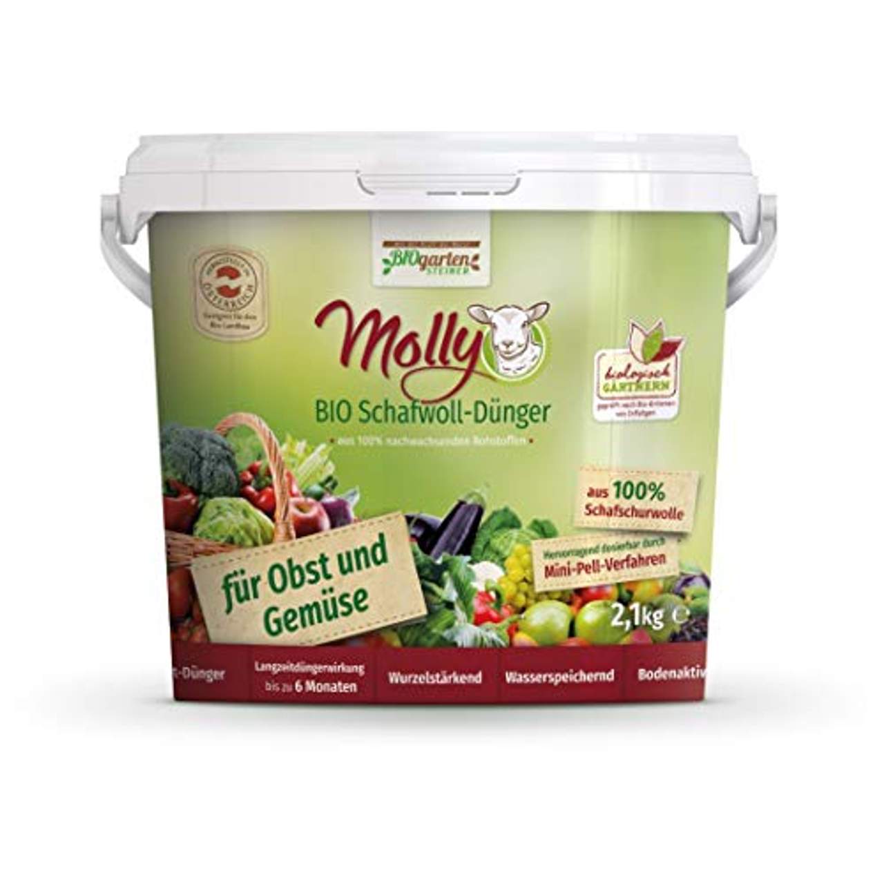 Molly Bio Schafwolldünger für Obst- und Gemüse 2,1kg