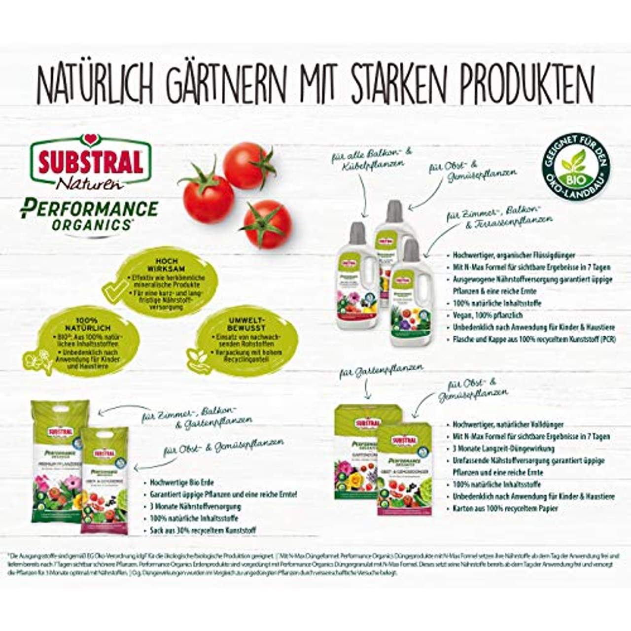 Substral Performance Organics Obst & Gemüse Dünger