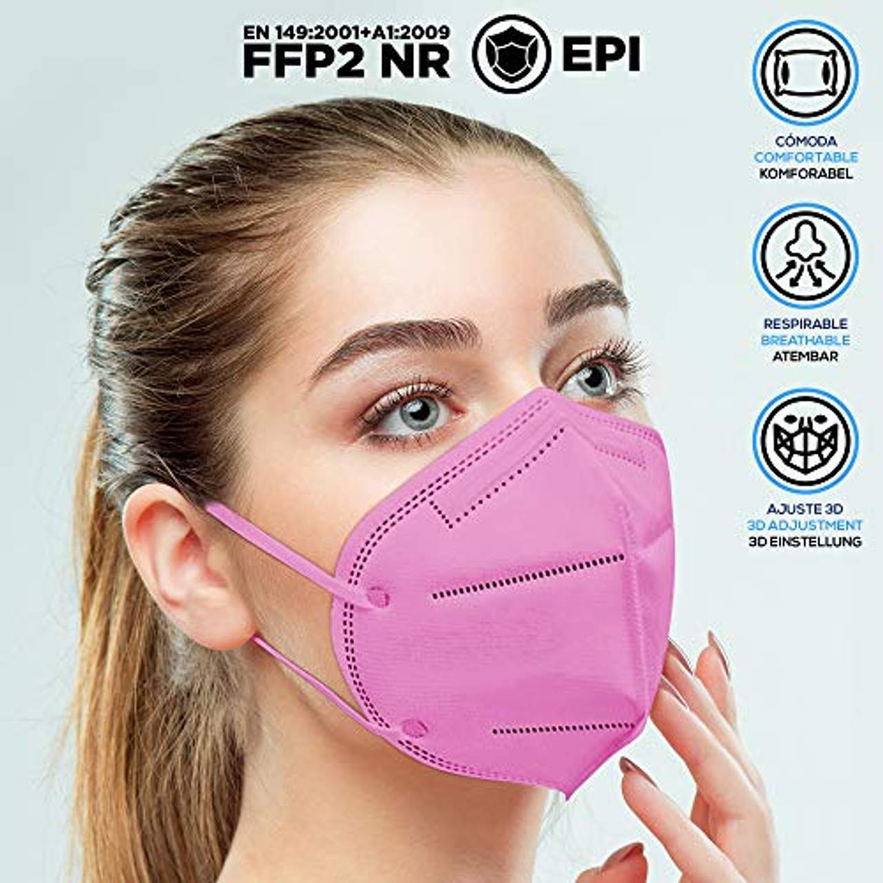 ENERGY FUSION Rosa FFP2 Maske