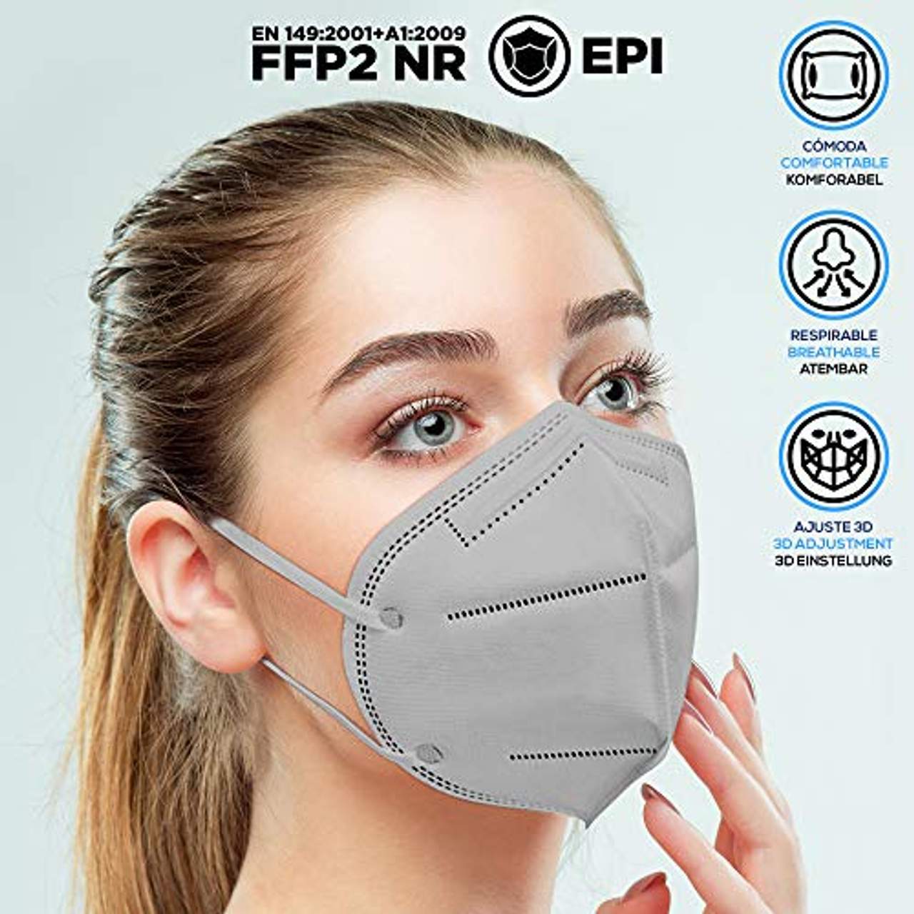 ENERGY FUSION FFP2 Maske graue