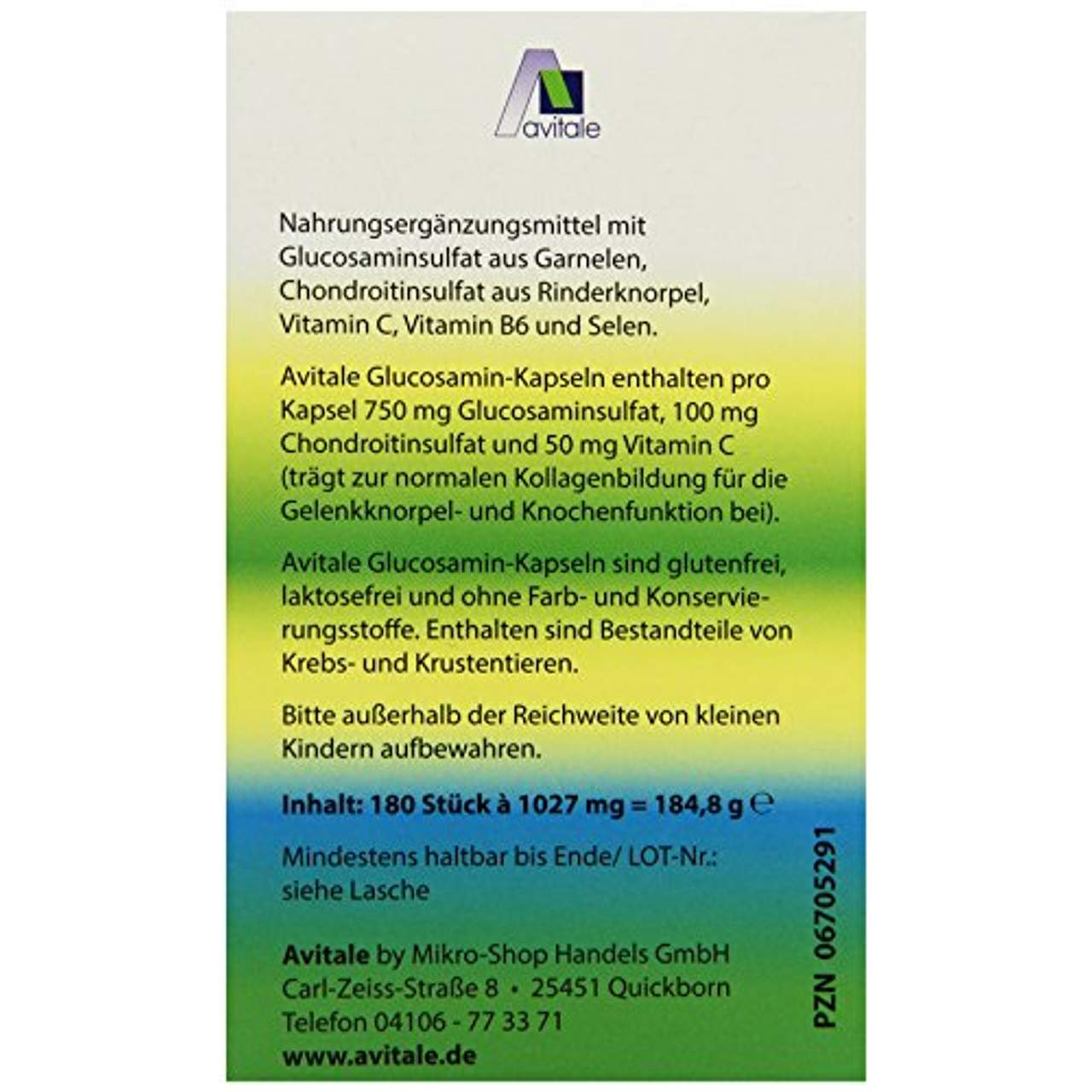 Avitale Glucosamin 750 mg Chondroitin 100 mg Kapseln