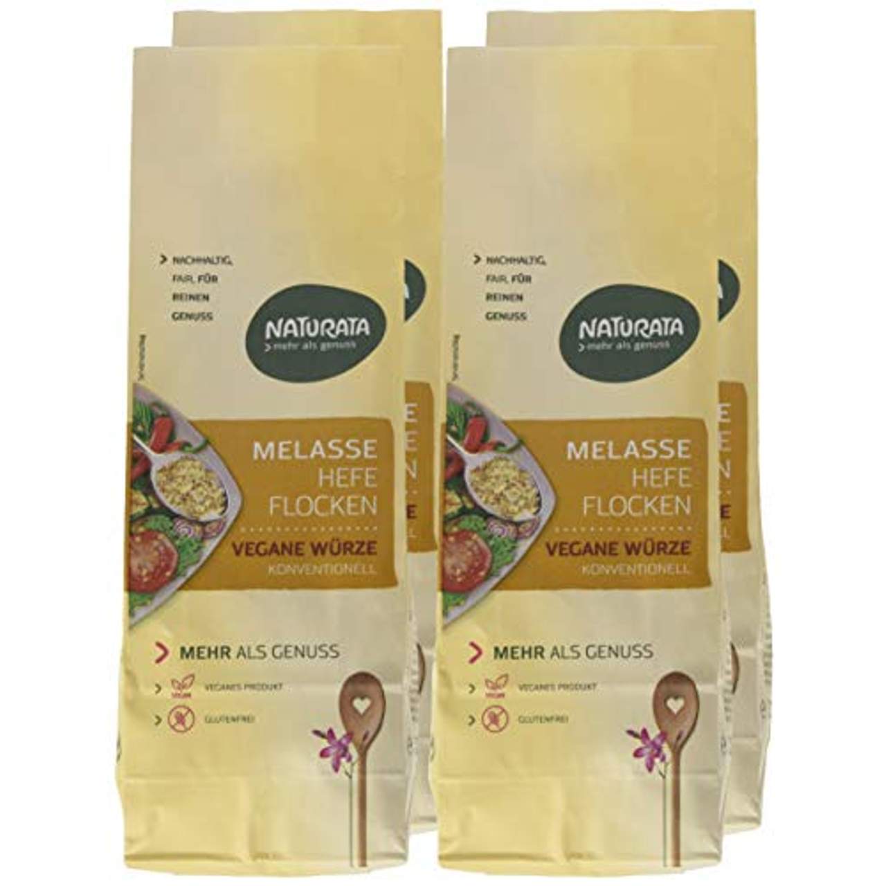 Naturata Melasse Hefeflocken 4er Pack