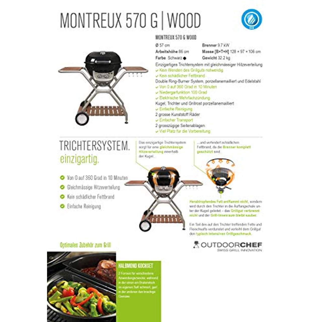 Outdoorchef Gasgrill „Montreux 570G Wood“