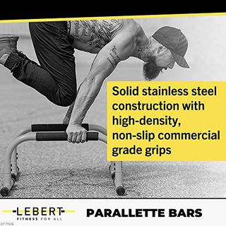 Lebert Fitness Parallettes Push Up Dip Stand
