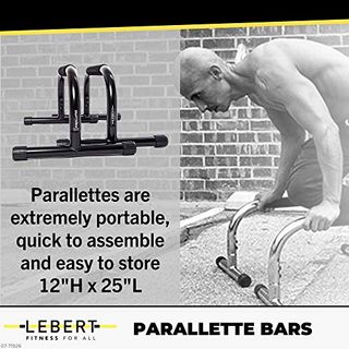 Lebert Fitness Parallettes Push Up Dip Stand